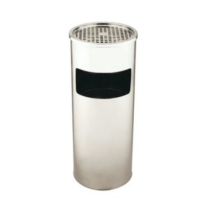Koš za smeti s pepelnikom - INOX- Ø25