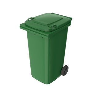 Zabojnik za smeti - zelena - 240L