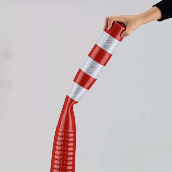 Plastični stebriček / fleksibilen - rdeča - 750 mm - slika 3