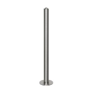 INOX stebriček - vijačenje v tla - Ø 76 mm
