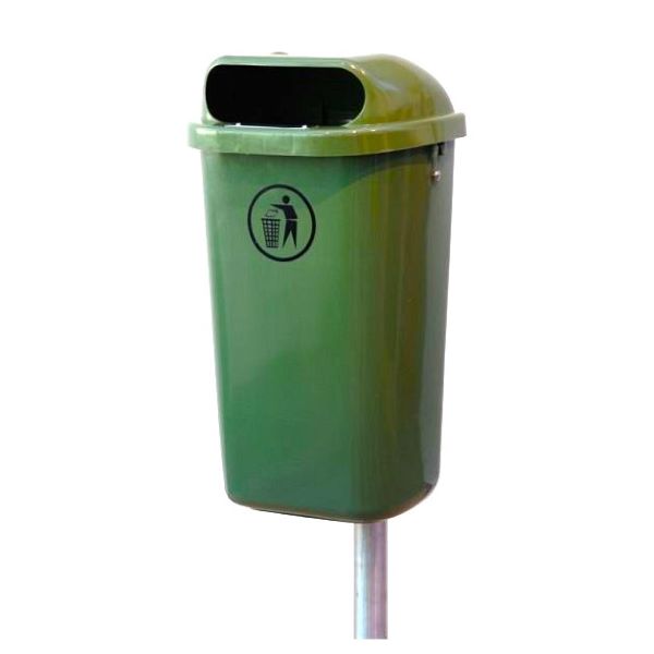 Ulični koš za smeti - zelena - 50L