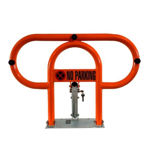 Zložljiva parkirna zapora / ovira – oranžna – 850 x 600 mm